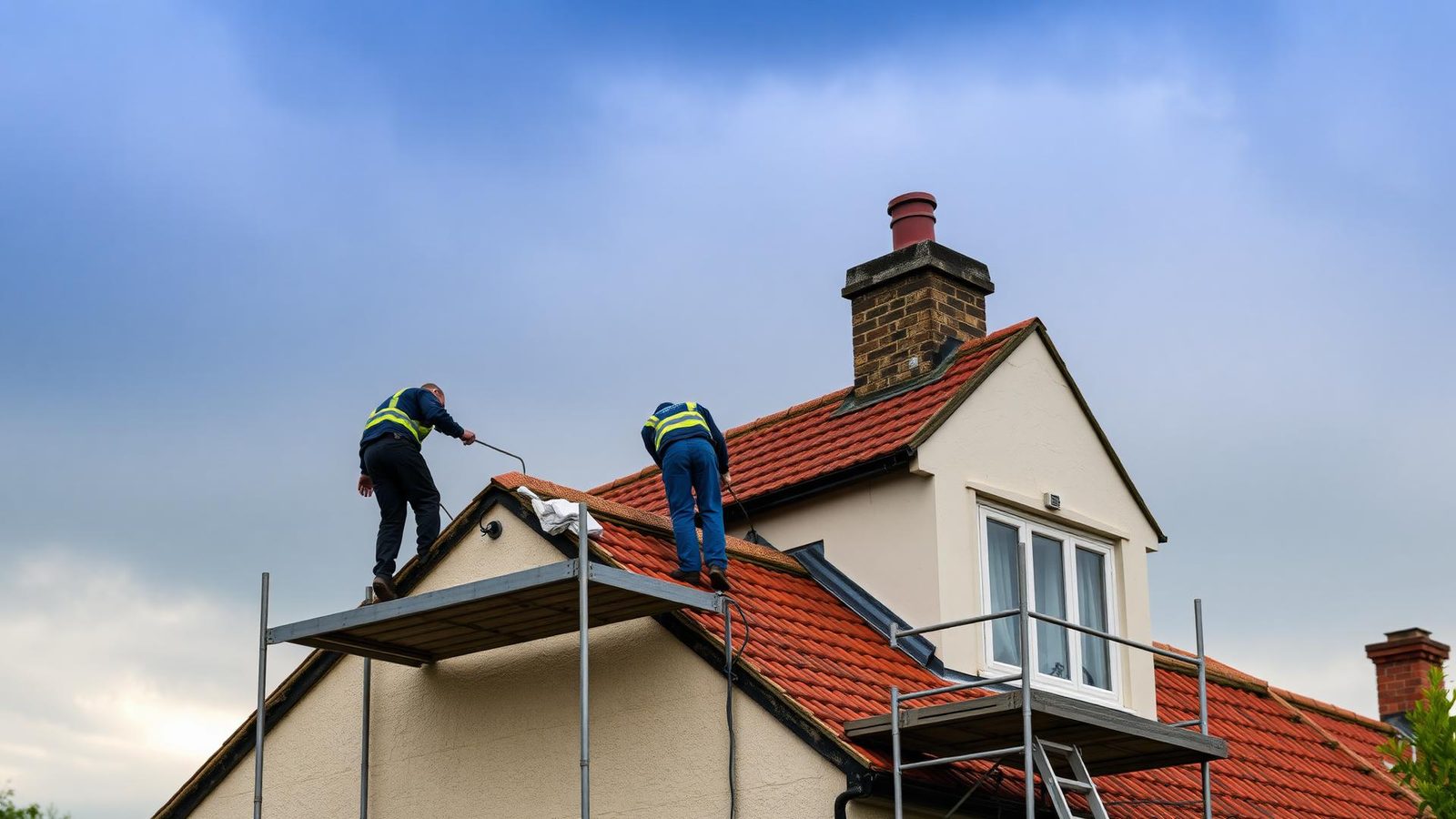 Modern home with new fascias, soffits and guttering
